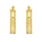 14K Sparkle Spring Huggie Hoops