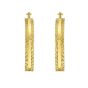 14K Sparkle Spring Hoops