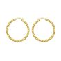 14K Large Bead Hoops