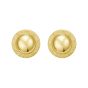 14K Roman Numeral Button Studs