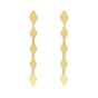 14K MIrror Kite Link Drop Earrings