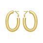 14K Oval Omega Hoops