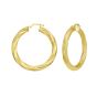 14K Full Twist Large Hoops
