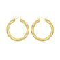 14K Full Twist Large Hoops