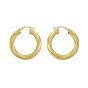 14K Full Twist Medium Hoops