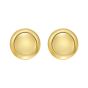 14K Polished Button Stud Earrings