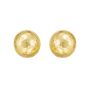 14K Diamond Cut Faceted Ball Earrings