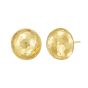 14K Diamond Cut Faceted Ball Earrings
