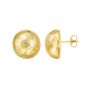 14K Diamond Cut Faceted Ball Earrings