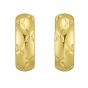 14K Gold Small Florentine Hoops
