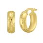 14K Gold Small Florentine Hoops