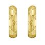 14K Gold Large Florentine Hoops