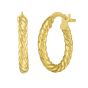 14K Gold Twisted Small Hoops