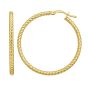 14K Gold Twisted Large Hoops