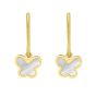 14K Gold Butterfly Earrings 