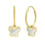 14K Gold Butterfly Earrings 