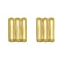 14K Gold Triplerow Small C-Hoops 