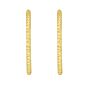 14K Round Faceted Hoop Earrings