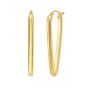 14K V Hoop Earrings