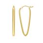 14K V Hoop Earrings