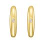 14K Diamond Small Hoop Earrings