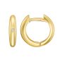 14K Diamond Small Hoop Earrings