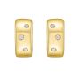 14K Diamond Huggie Earrings