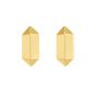 14K Long Hexagon Post Earrings