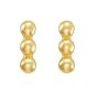 14K Beaded Bar Post Earrings