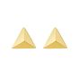14K Flat Back Triangle Earrings