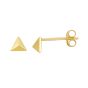 14K Flat Back Triangle Earrings