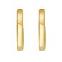 14K Mini Beaded Round Huggie Earrings