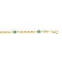 14K Gold Evil Eye Bracelet