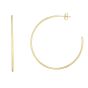 14K Gold 1.5x50mm Polished C Hoop Earring