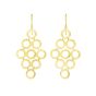14K Gold Diamond Cut Circles Chandelier Earring