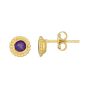 14K Gold Prosecco Gemstone Studs