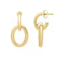 14K Interlocking Link Earrings 