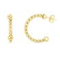 14K Gold Prosecco Hoop Earrings