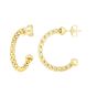 14K Gold Prosecco Hoop Earrings