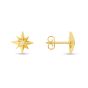 14K Gold Diamond North Star Earrings