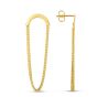 14K Gold Chain Drop Earrings
