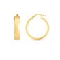 14K 6x25mm Wedding Band Hoops