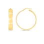 14K 7x35mm Wedding Band Hoops