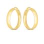 14K 7x35mm Wedding Band Hoops