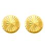 14K Gold Large Diamond Cut Burst Post Earring