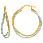 14K Gold Medium Hoop Earring