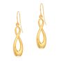 14K Gold Polished Infinity Drop Earring