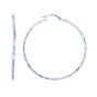 14K Gold 2mm Diamond Cut Hoop Earring