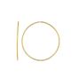 14K Gold 1.2x40mm Diamond Cut Endless Hoops