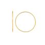 14K Gold 1.2x35mm Polsihed Endless Hoops